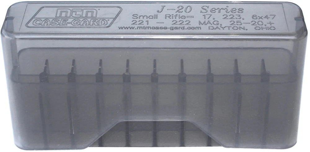 MTM patronbox 20 st rökfärgad – MTM