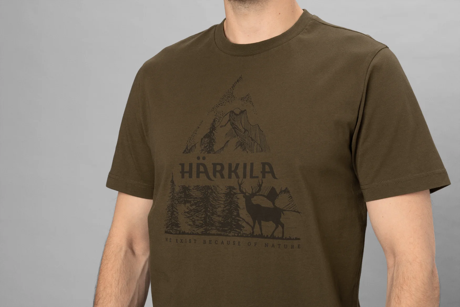 Nature T-shirt Willow green - Härkila - Image 3