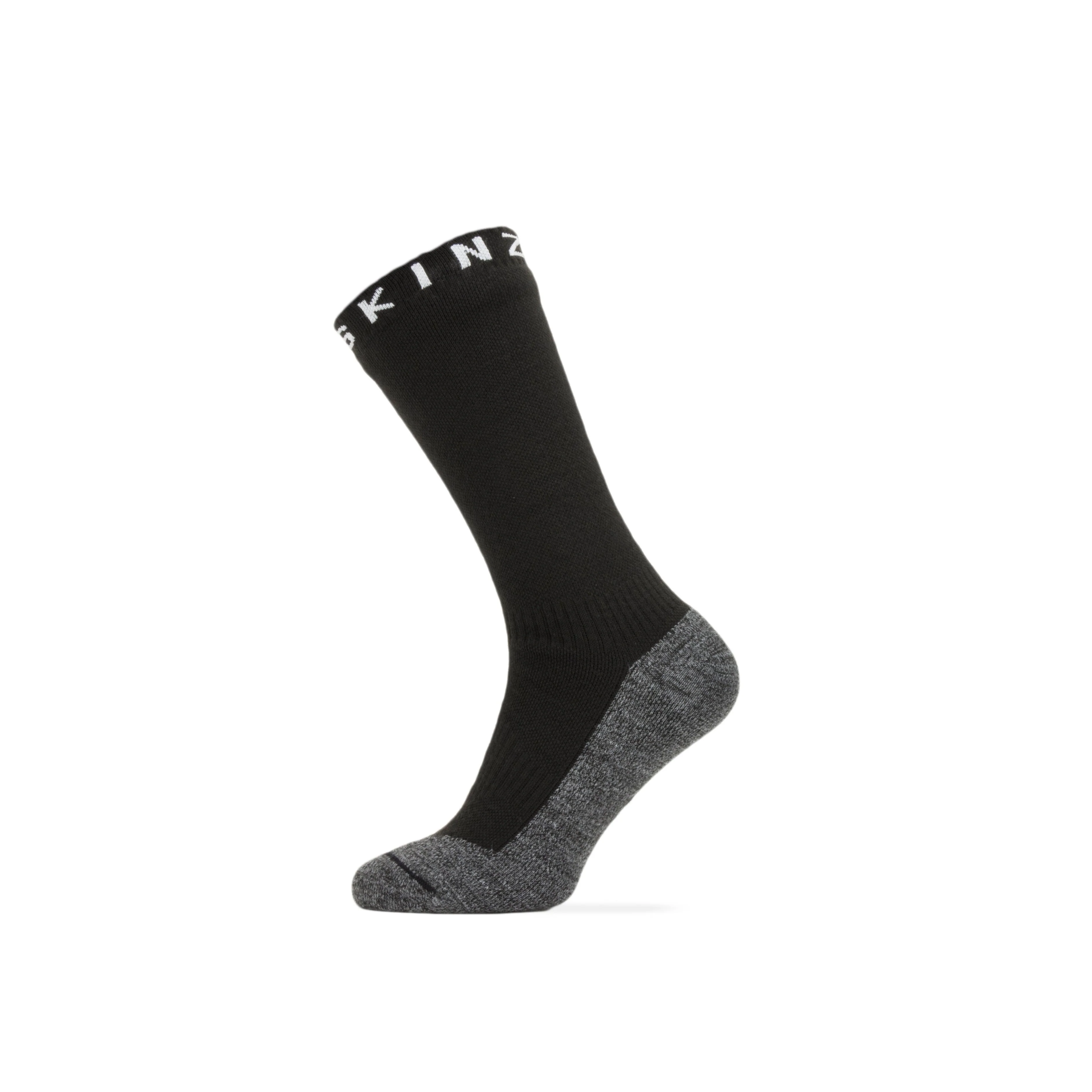 Nordelph WP Warm Wt. Mjuk mellanstrumpa Svart/Gråmelerad/Vit – Sealskinz