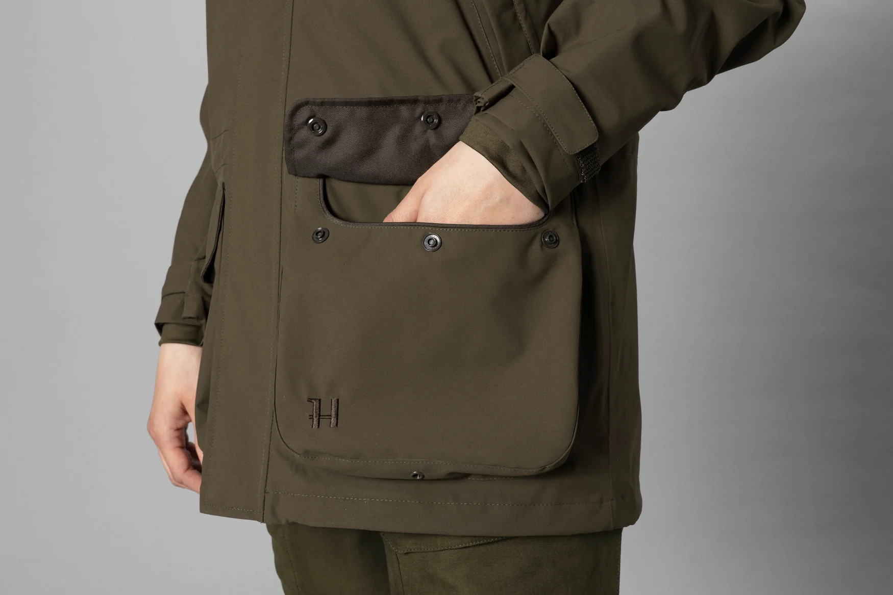 Orton tech HWS jacka Willow green - Härkila - Image 6