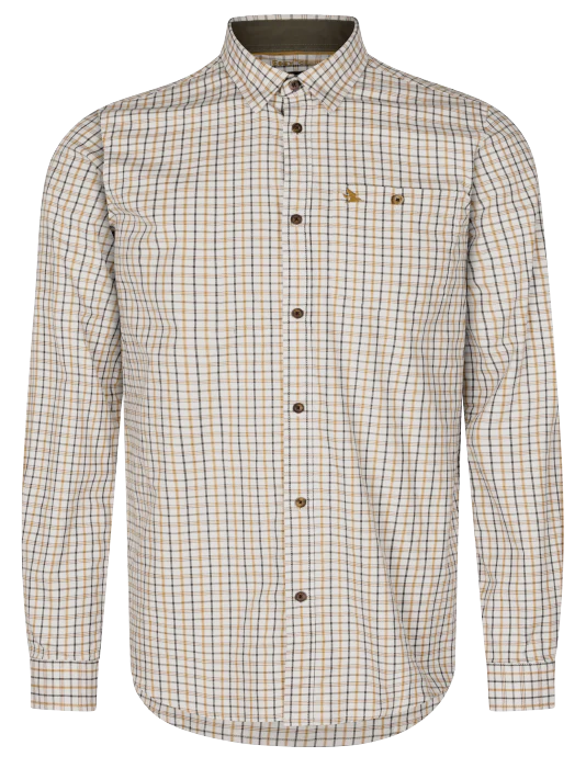 Oxford Skyttetröja Classic blue/Classic brown check - Seeland