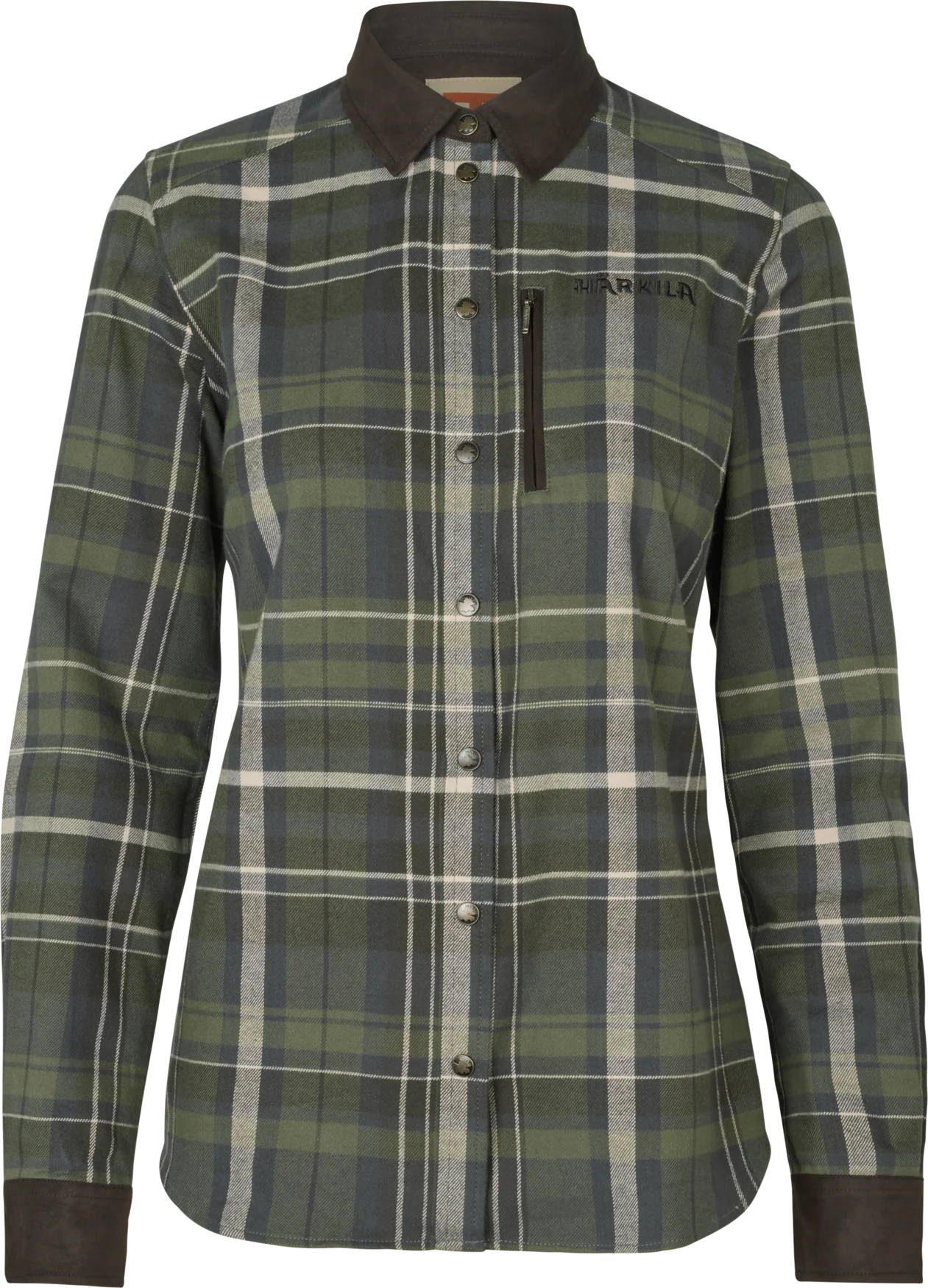 Pajala L/S Skjorta Dam - Olive check – Härkila