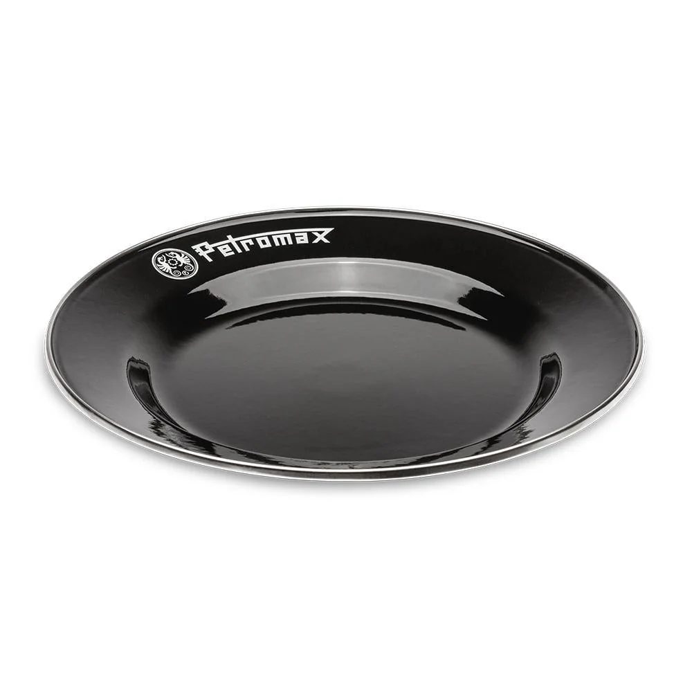 Petromax Emaljtallrikar svart 2-pack – Petromax