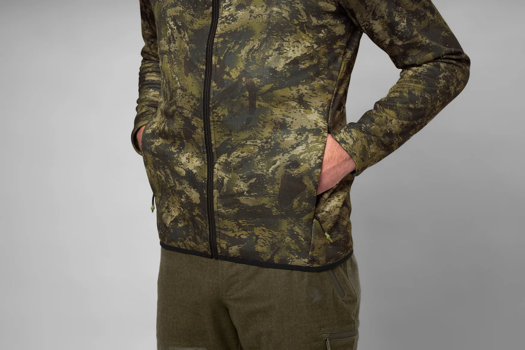 Power Camo fleecejacka InVis green - Seeland - Image 3