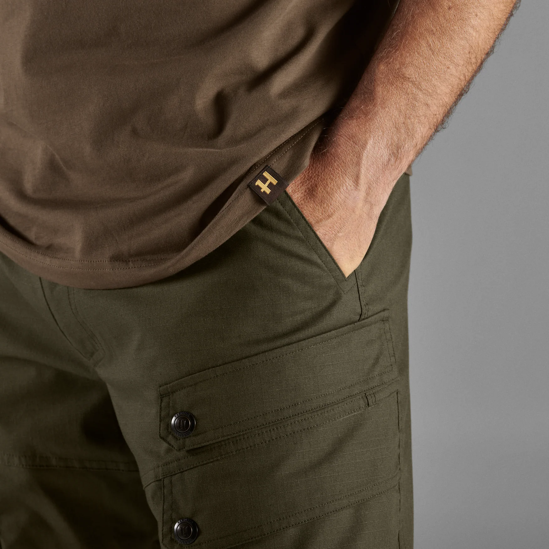 Pro Hunter S/S T-shirt Slate brown - Härkila - Image 3