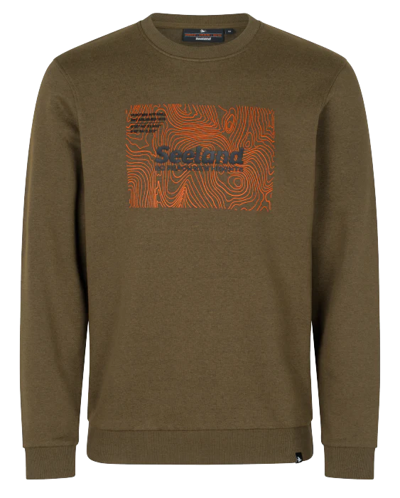 Pulse Sweatshirt Dark Olive Melange - Seeland