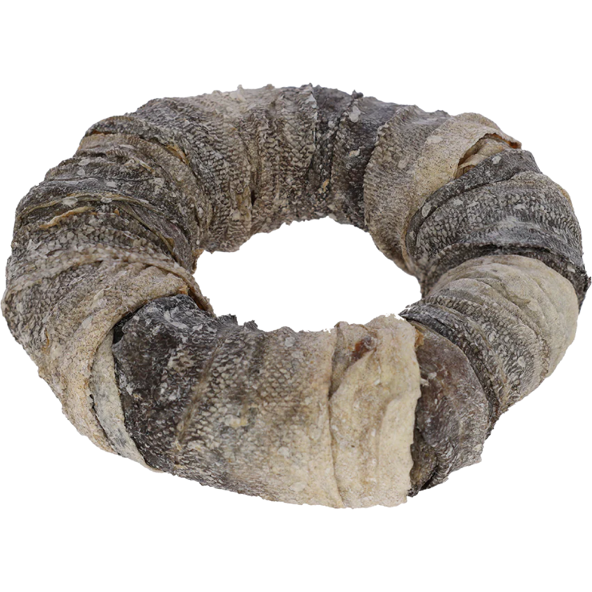 Rawhide-ring med fisk, 17 cm, 220 g – Rawhide