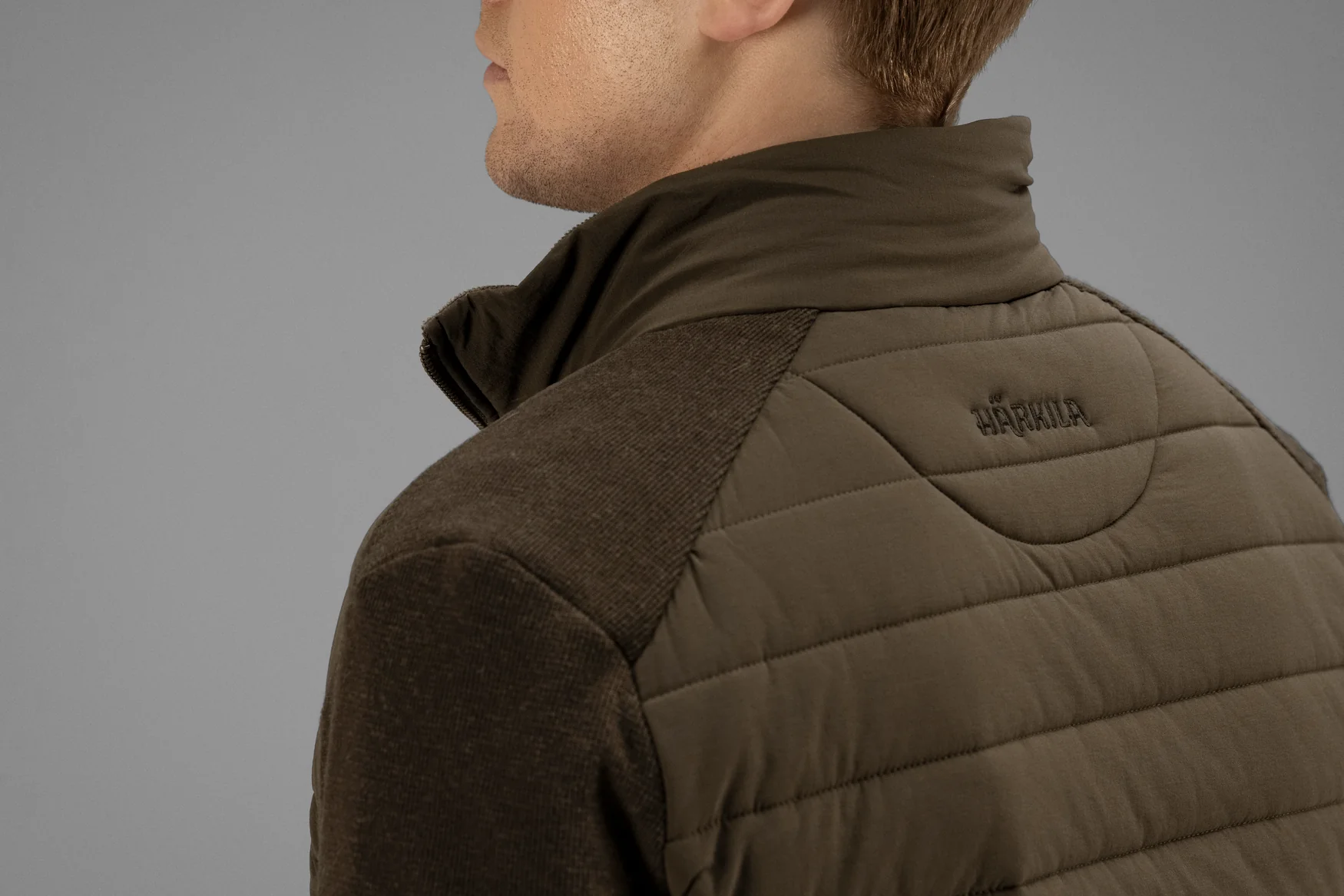 Retrieve Insulated cardigantröja Dark warm olive - Härkila - Image 3