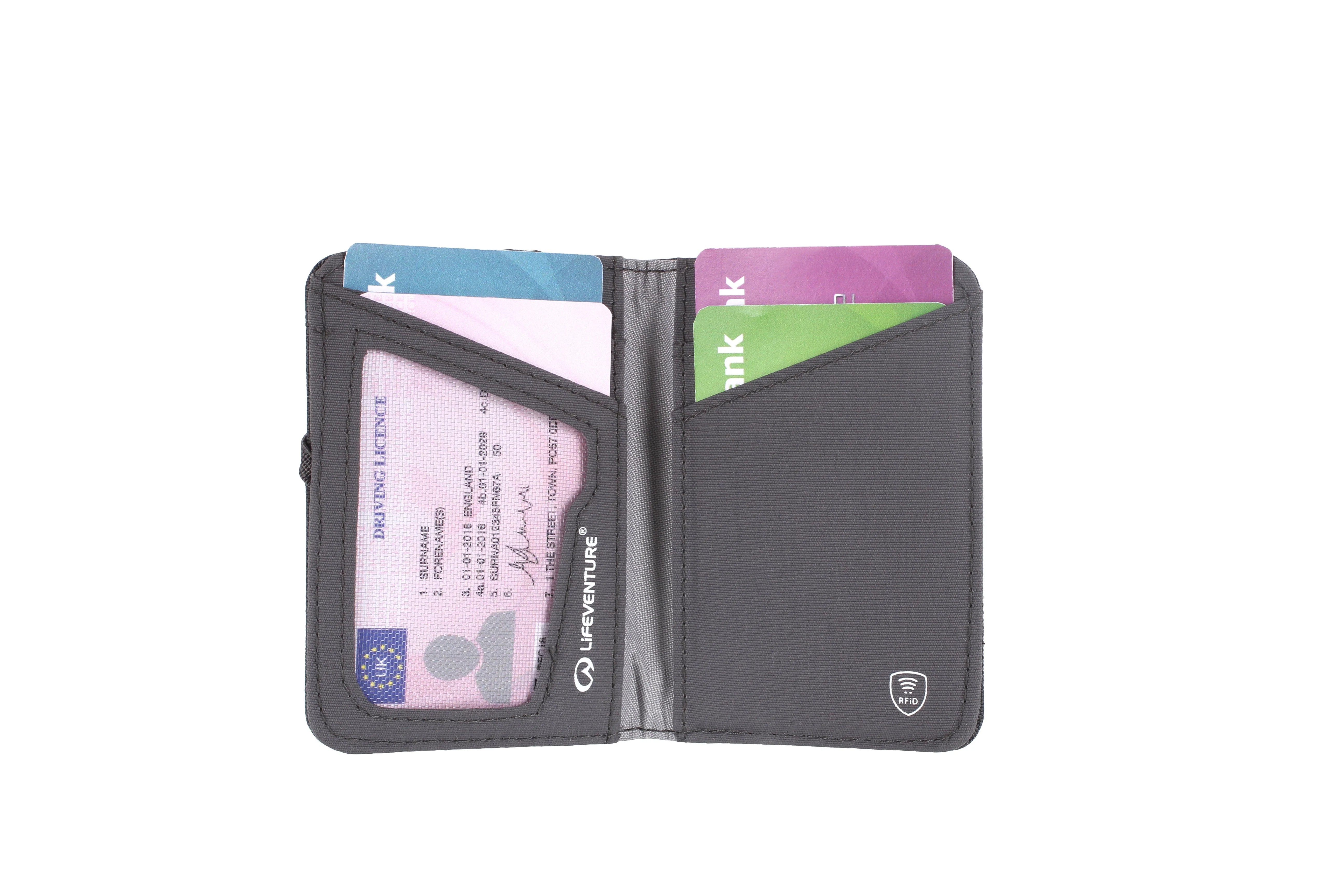 RFID-kortplånbok, återvunnen, grå – Life Venture