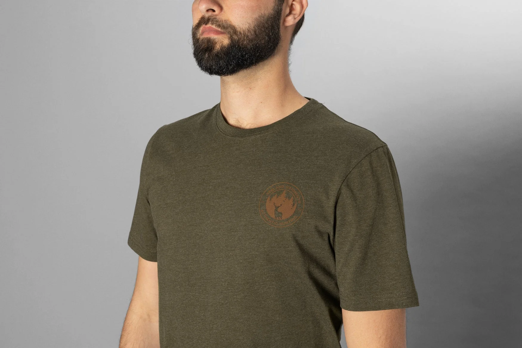 Saker T-shirt Pine green melange - Seeland - Image 2