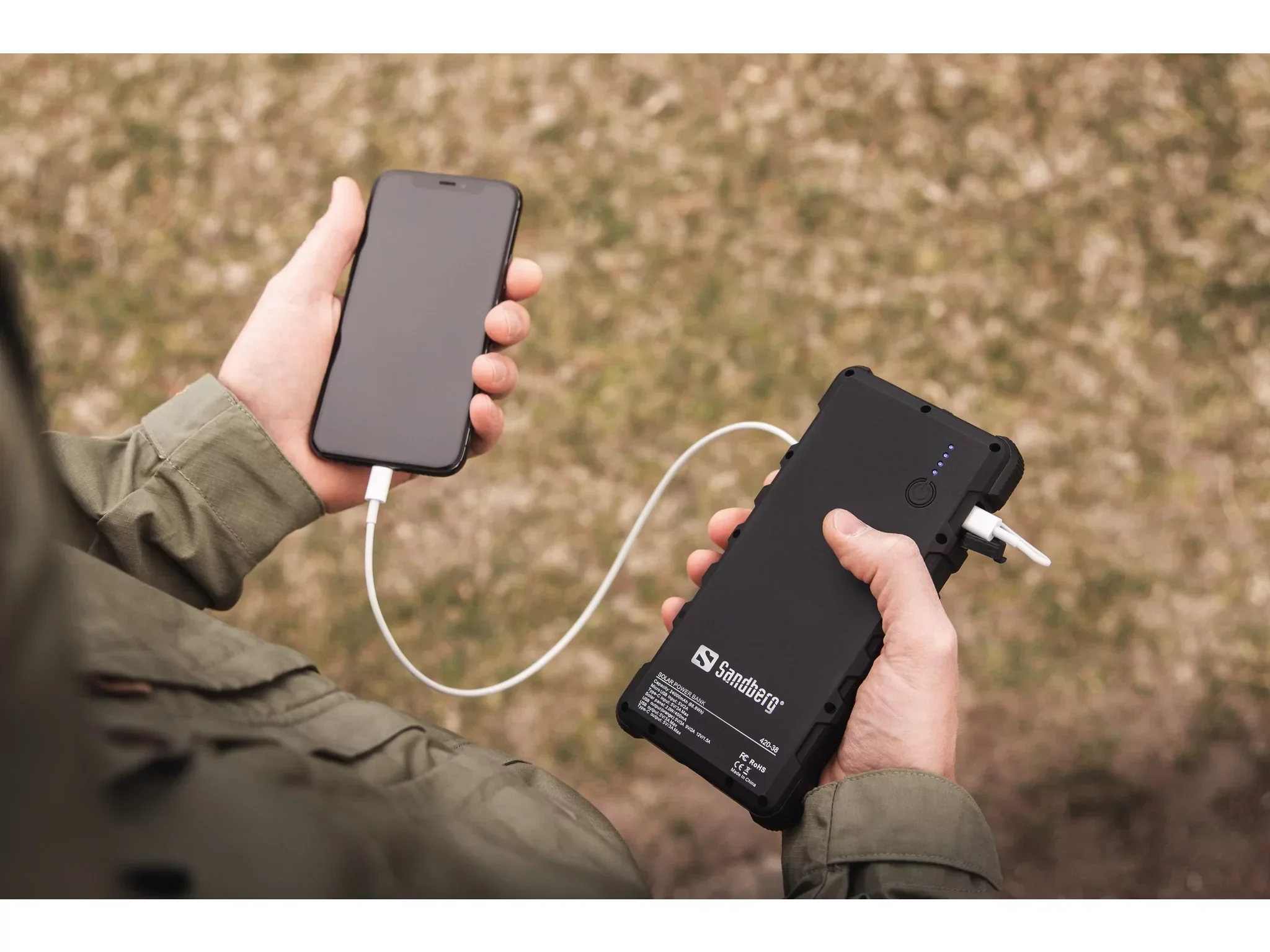 Sandberg solcellsdriven powerbank 24000mAh - Image 3