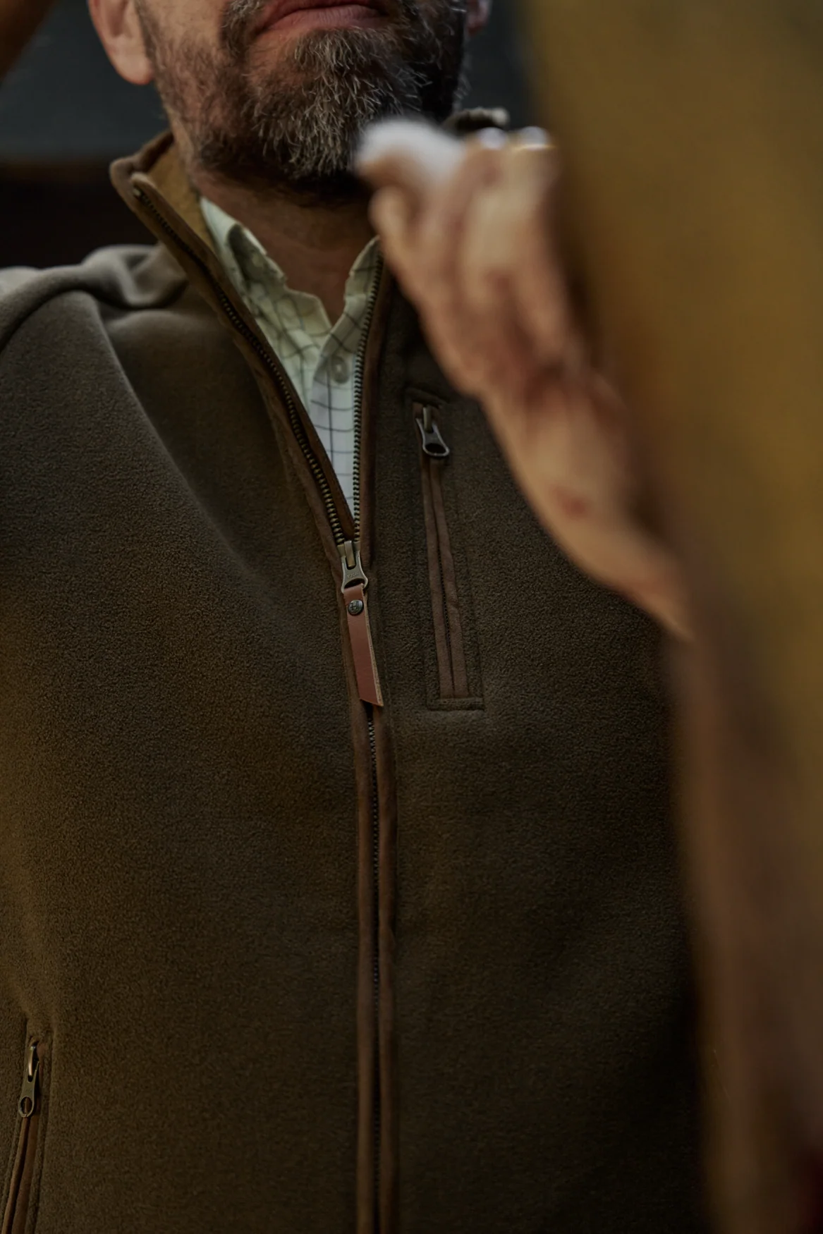 Sherpa fleeceväst Willow green - Sandhem – Härkila - Image 7