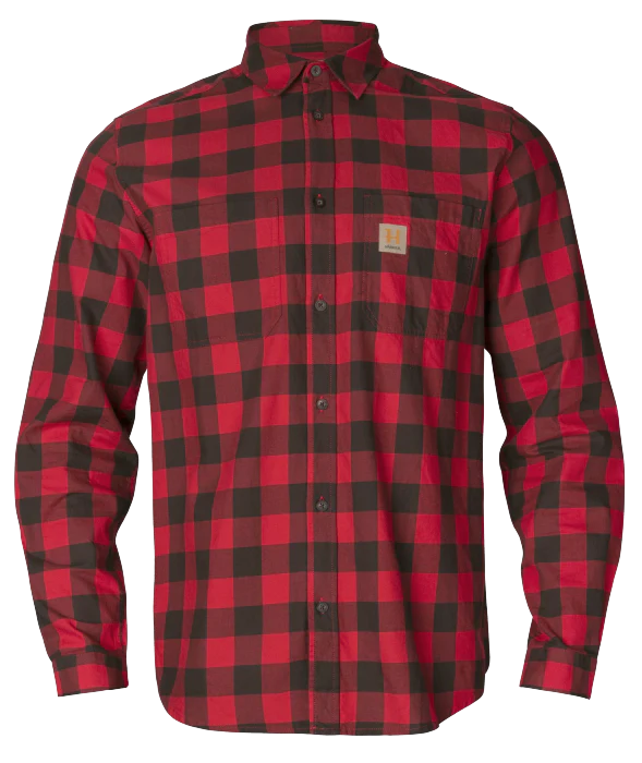 Skandinavisk långärmad skjorta Red check - Härkila