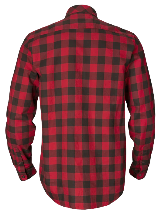 Skandinavisk långärmad skjorta Red check - Härkila - Image 2