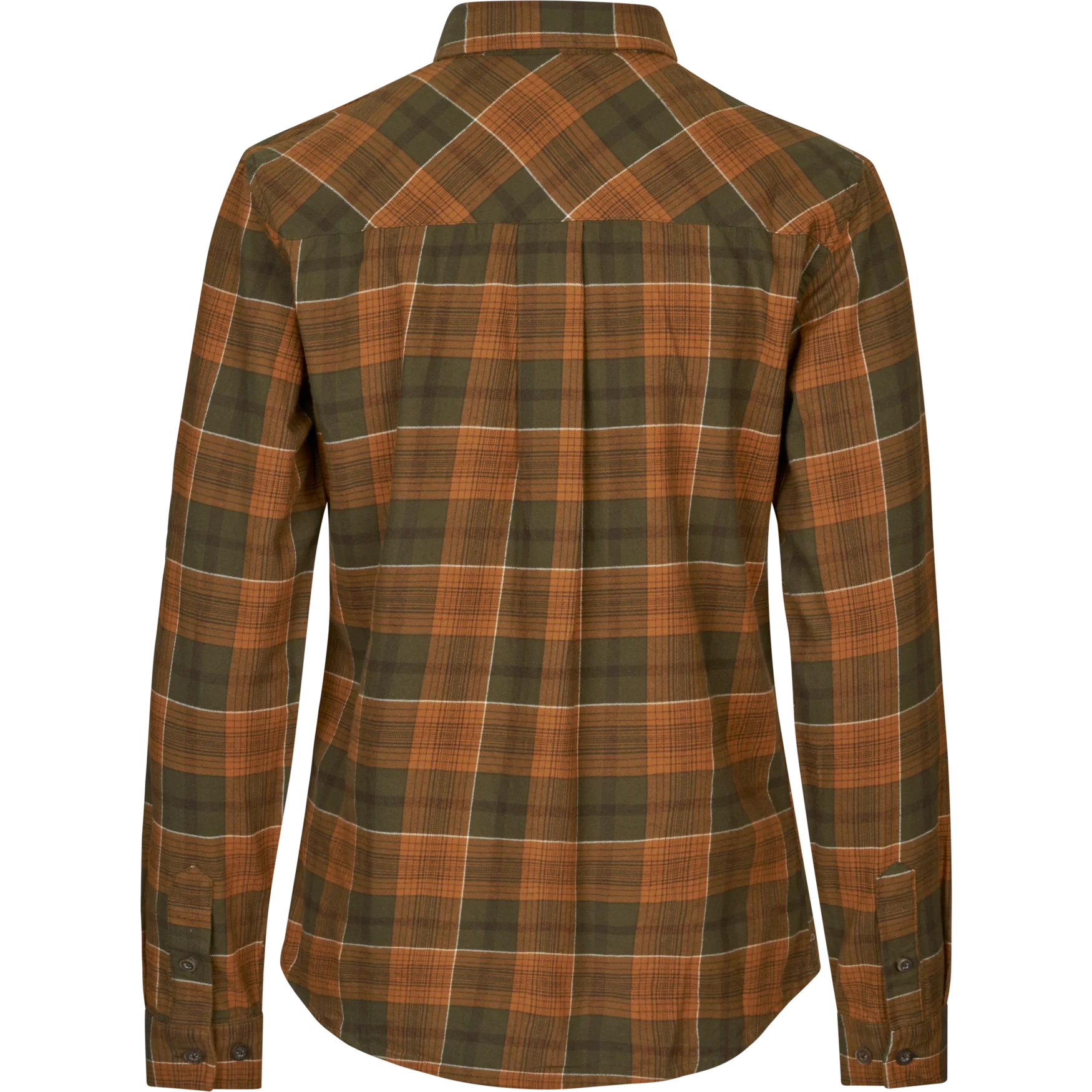 Skye Flannel skjorta för kvinnor Grizzly Brown/Terracotta Check - Seeland - Image 2