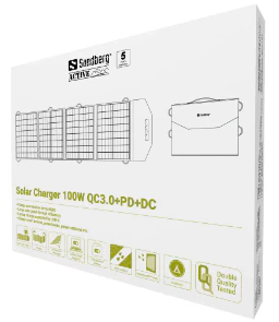 Solcellsladdare 100W QC3.0+PD+DC - Sandberg - Image 3
