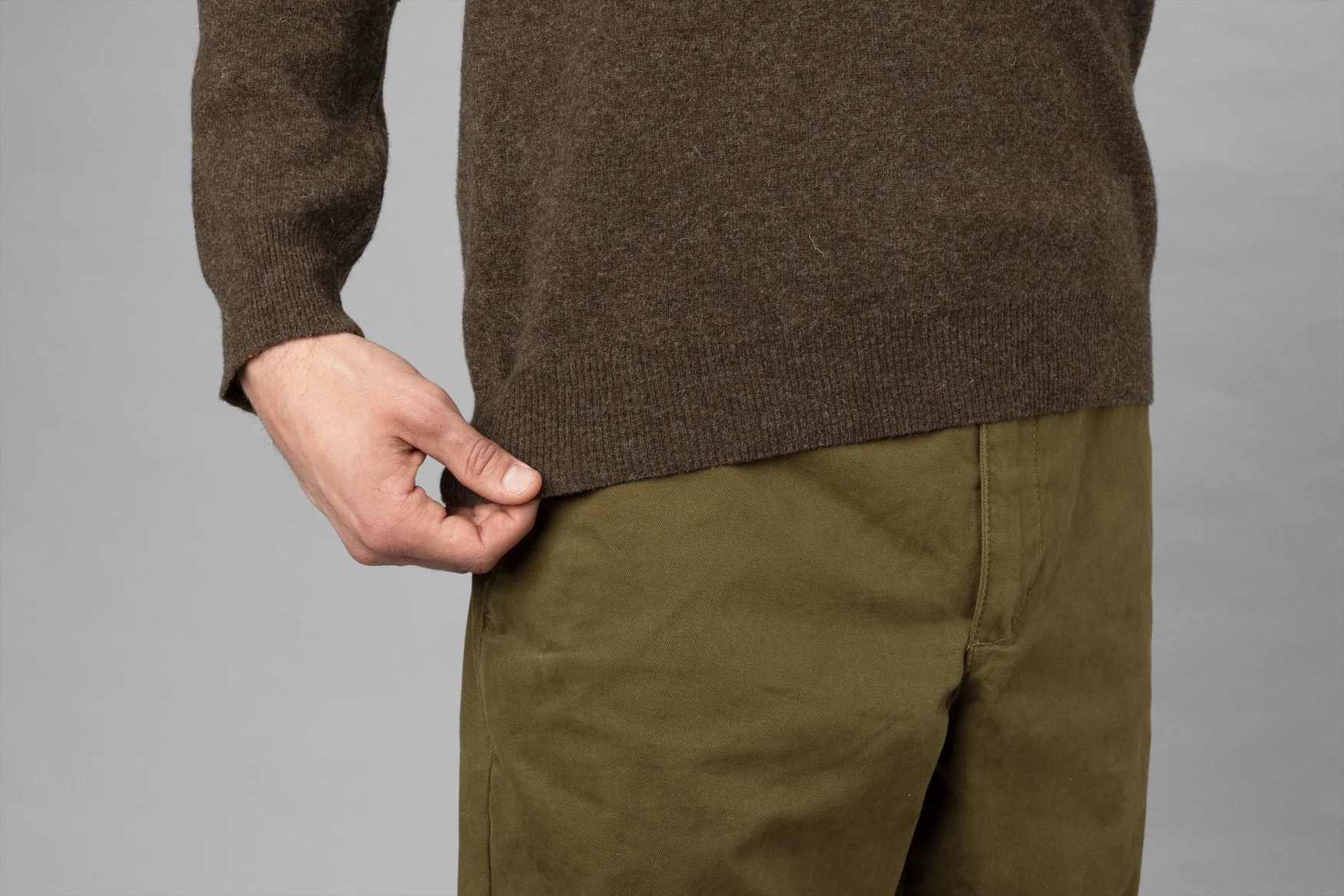 Svensk produkt titel: Arran Tröja Slate brown - Härkila - Image 5