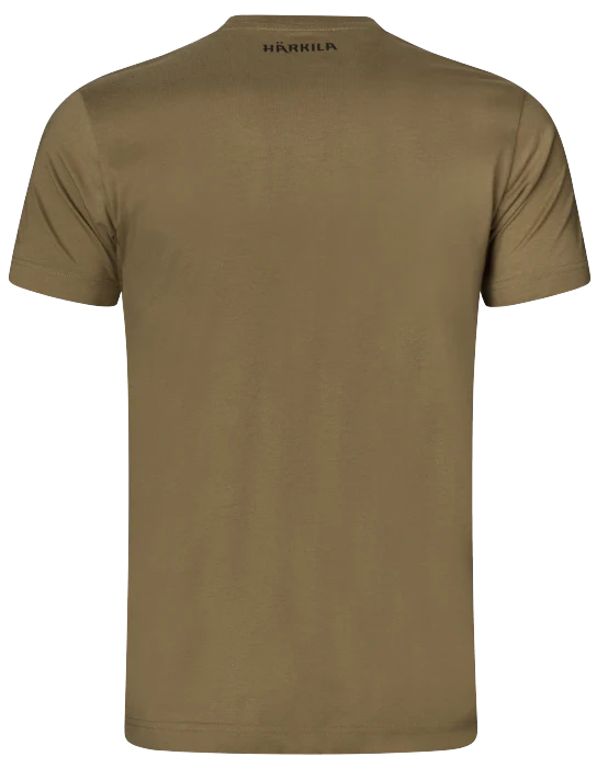 T-shirt med logga Dark antique bronze - Härkila - Image 2