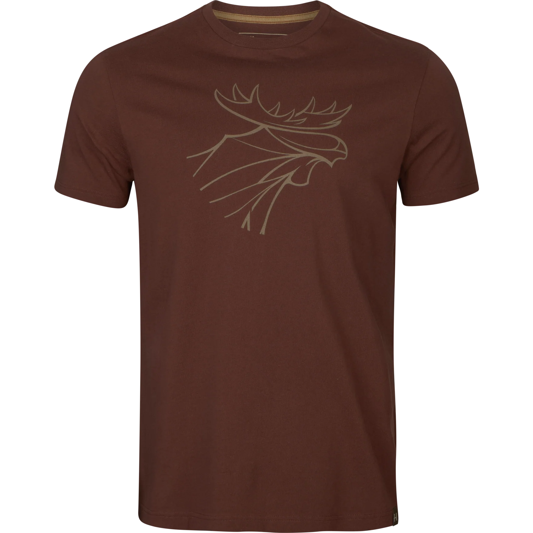 T-shirt med tryck 2-pack Willow green/Vinröd - Härkila - Image 3