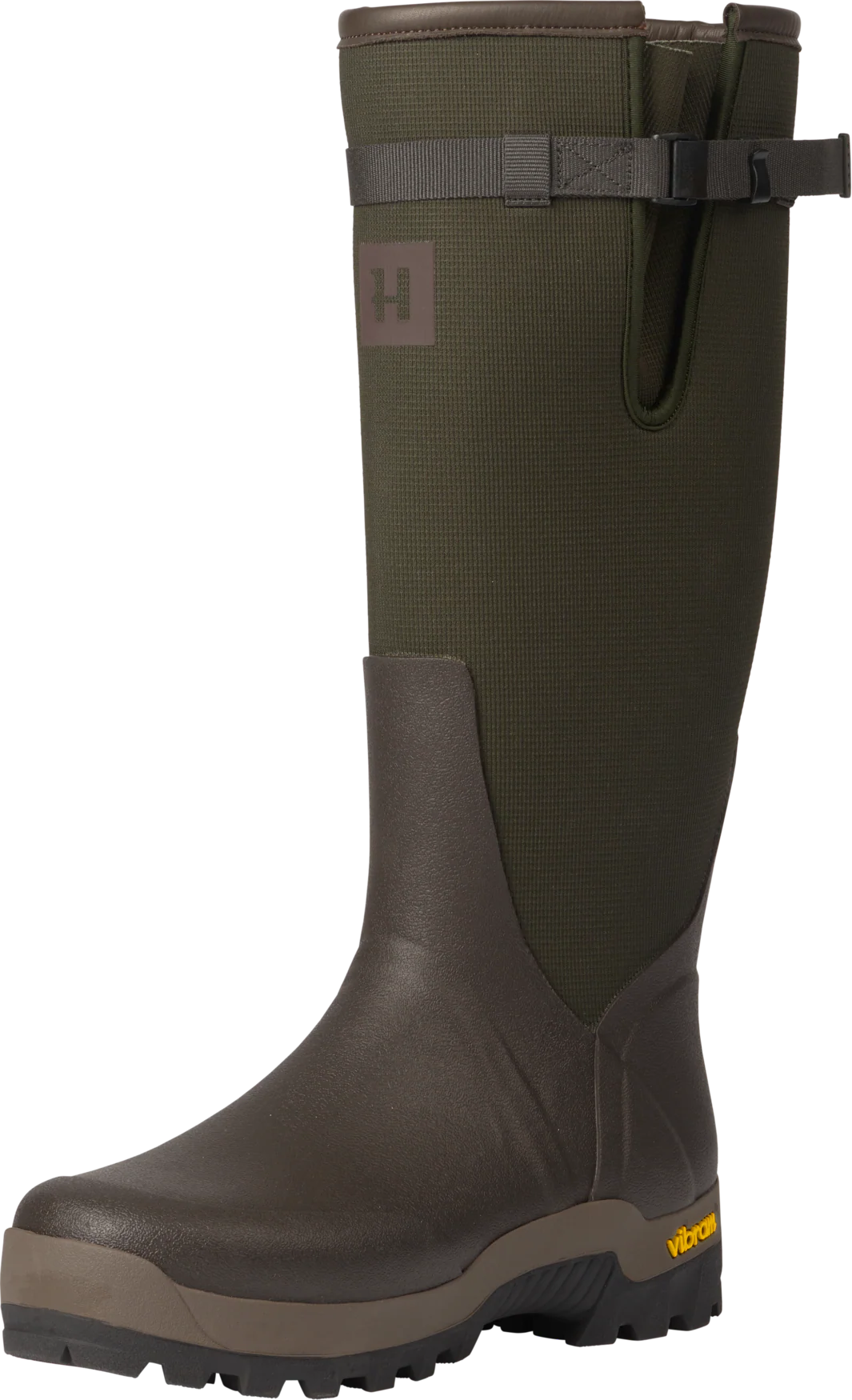 Textilgummistövel Willow green/Deep brown – Härkila