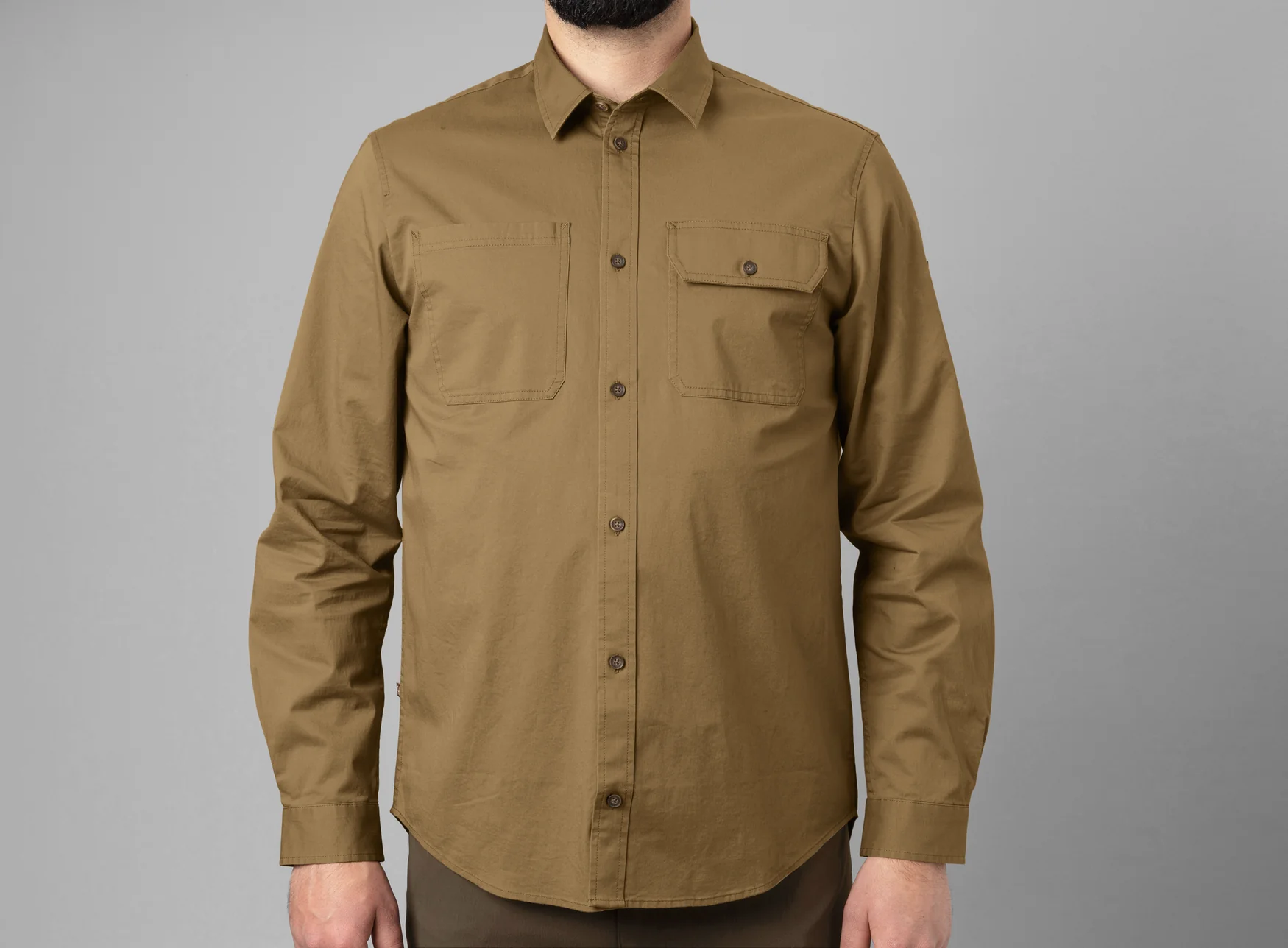 Trym L/S skjorta Antique sand - Härkila - Image 4