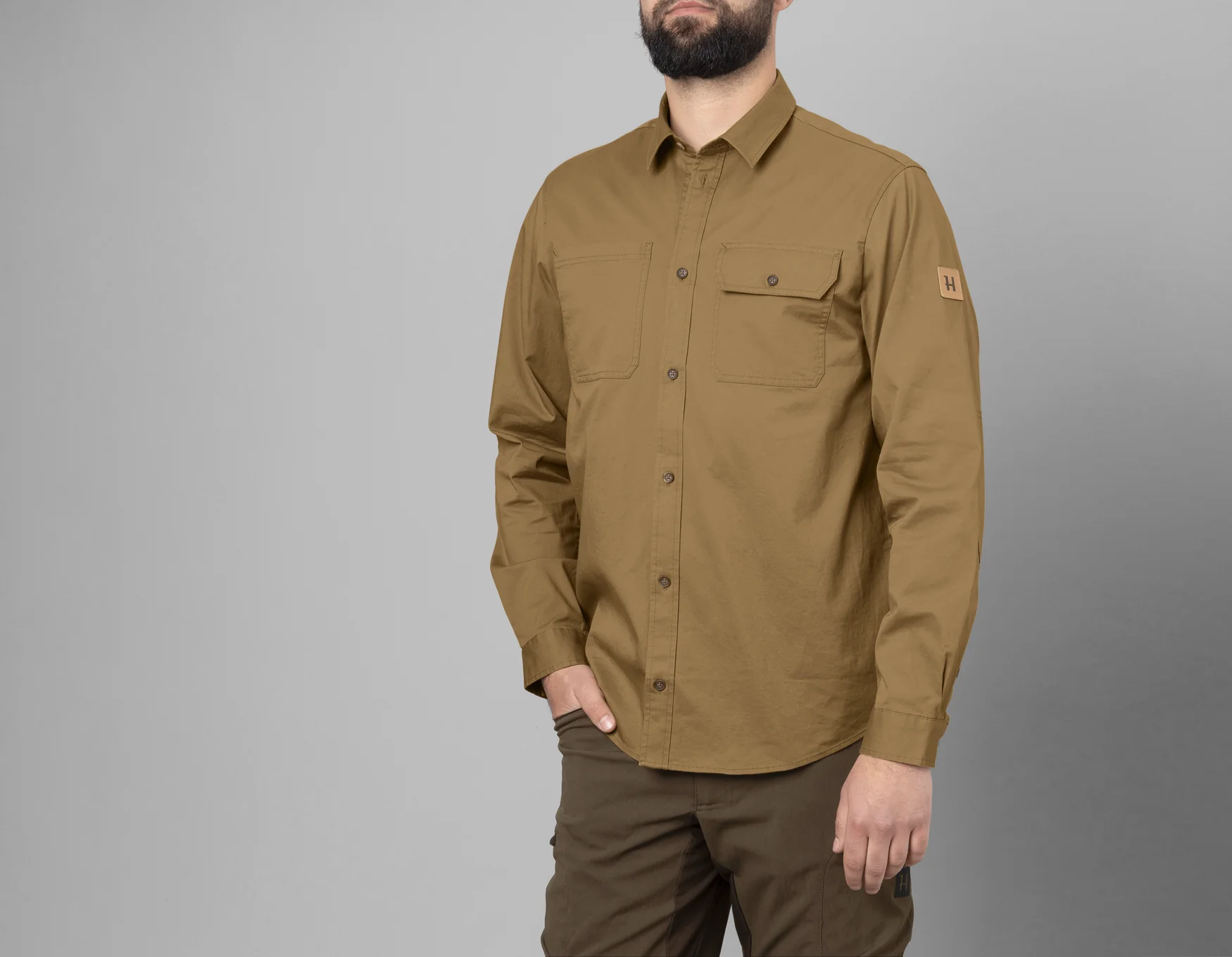 Trym L/S skjorta Antique sand - Härkila - Image 7