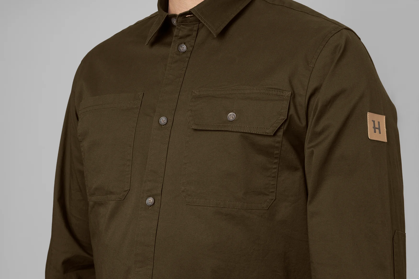 Trym L/S skjorta Willow green - Härkila - Image 5