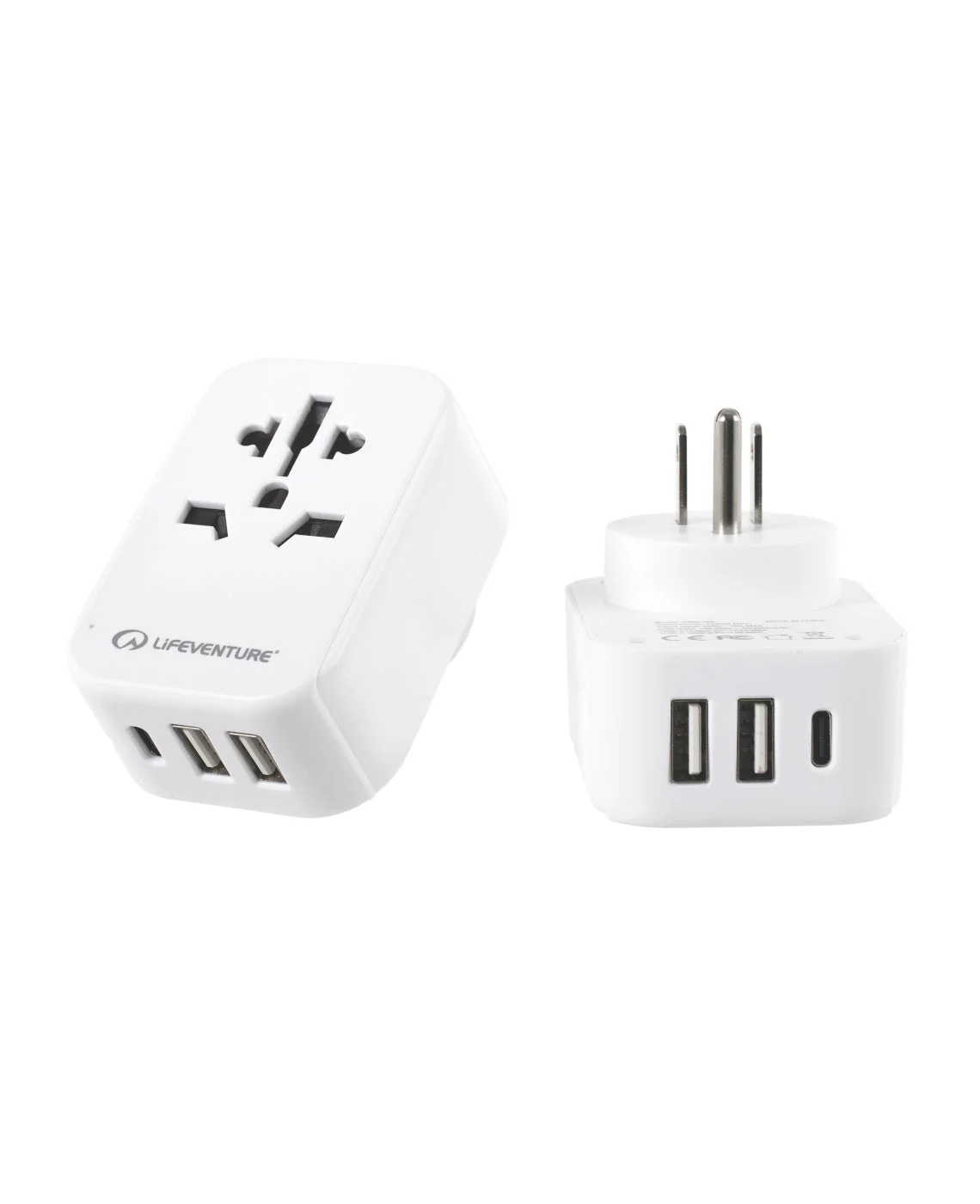 USA reseadapter med USB + USB-C – Life Venture