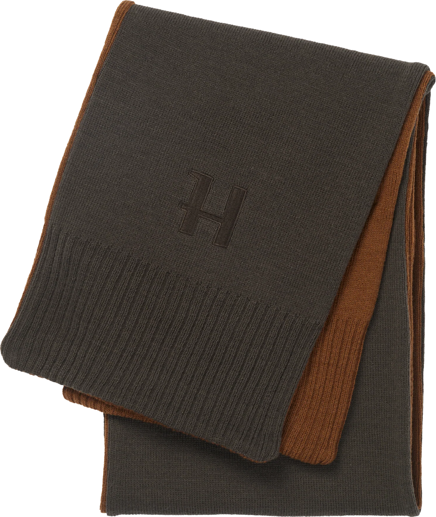 Vändbar halsduk Shadow brown/Rustique clay