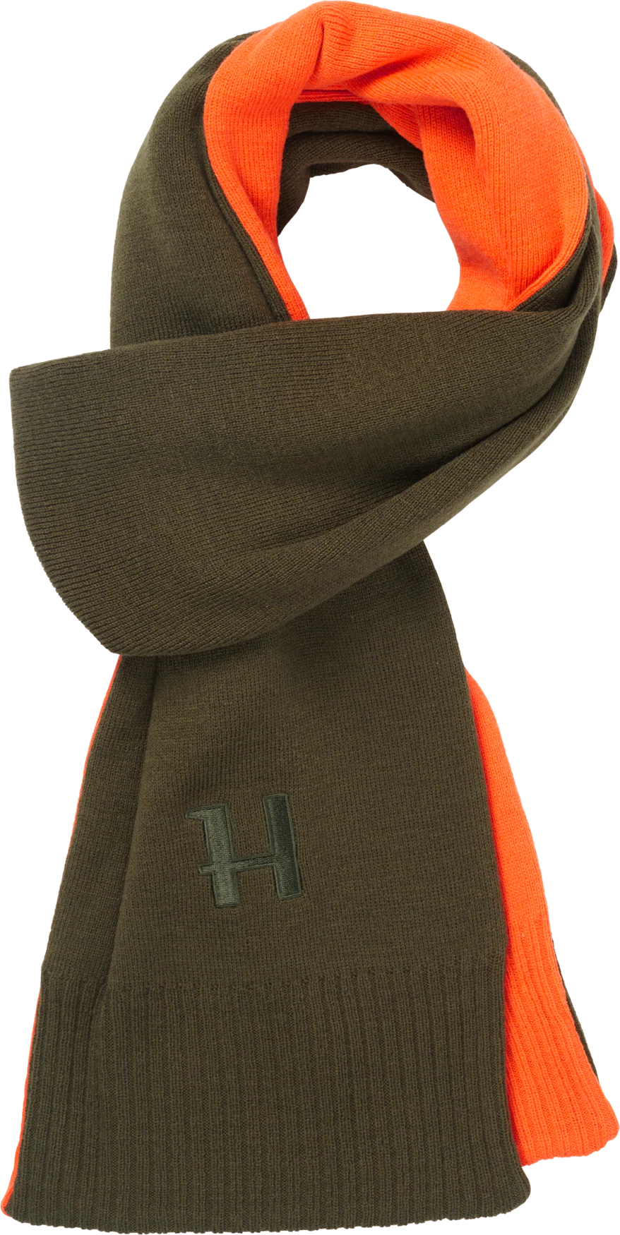 Vändbar halsduk Willow green/Orange - Image 2