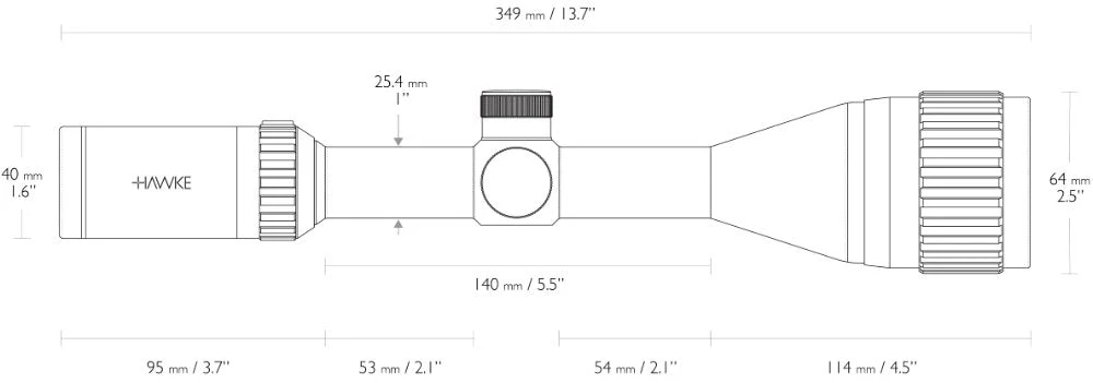 Vantage IR 4-12x50 AO Mil Dot - Hawke - Image 4