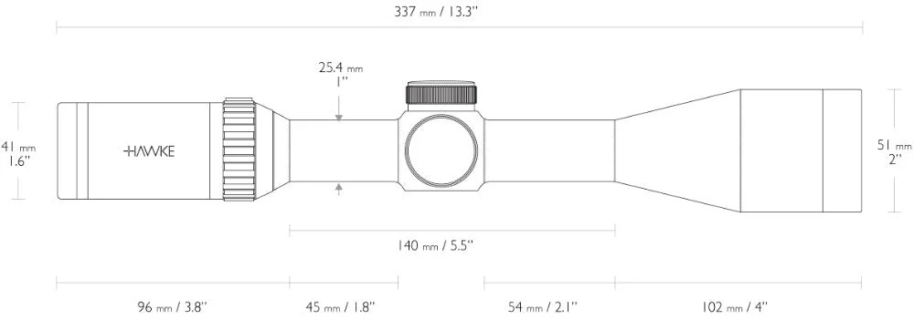 Vantage SF 3-12x44 Half Mil Dot - Hawke - Image 4