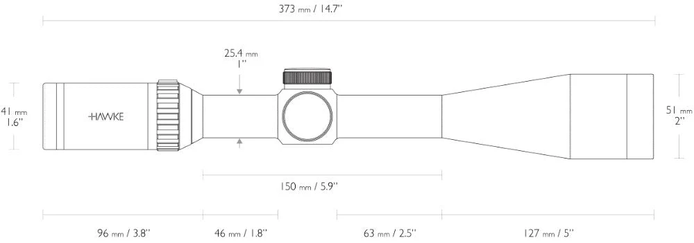 Vantage SF 6-24x44 Half Mil Dot - Hawke - Image 4