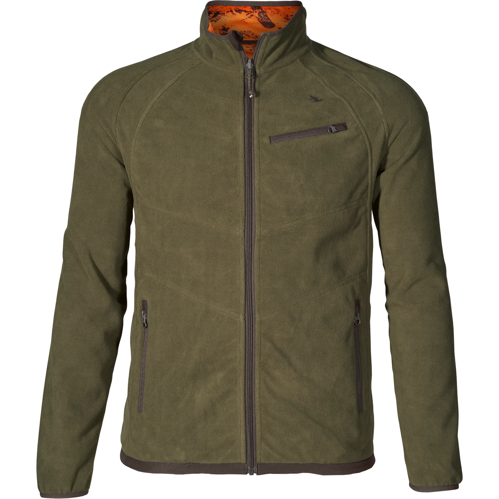 Vantage vändbar fleece Pine green/InVis orange blaze - Seeland