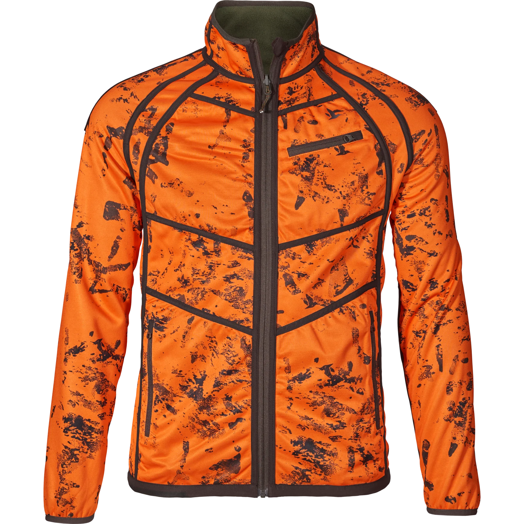 Vantage vändbar fleece Pine green/InVis orange blaze - Seeland - Image 3