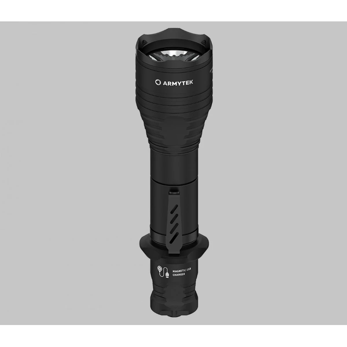 Viking Pro Magnet USB / Vit / 2200 lm / 11°:40° / 1x18650 (incl.) - Armytek