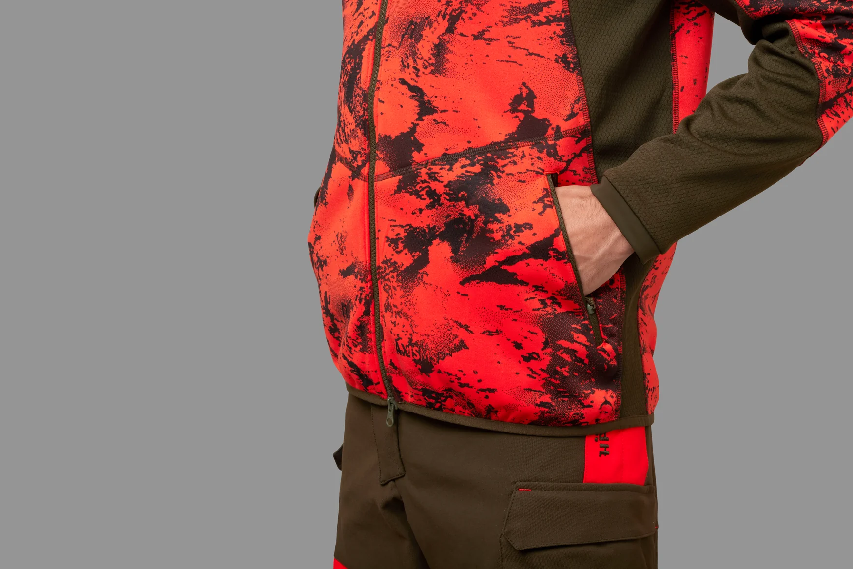 Wildboar Pro kamouflage fleecejacka AXIS MSP®Wildboar Orange/Shadow brown - Härkila - Image 4