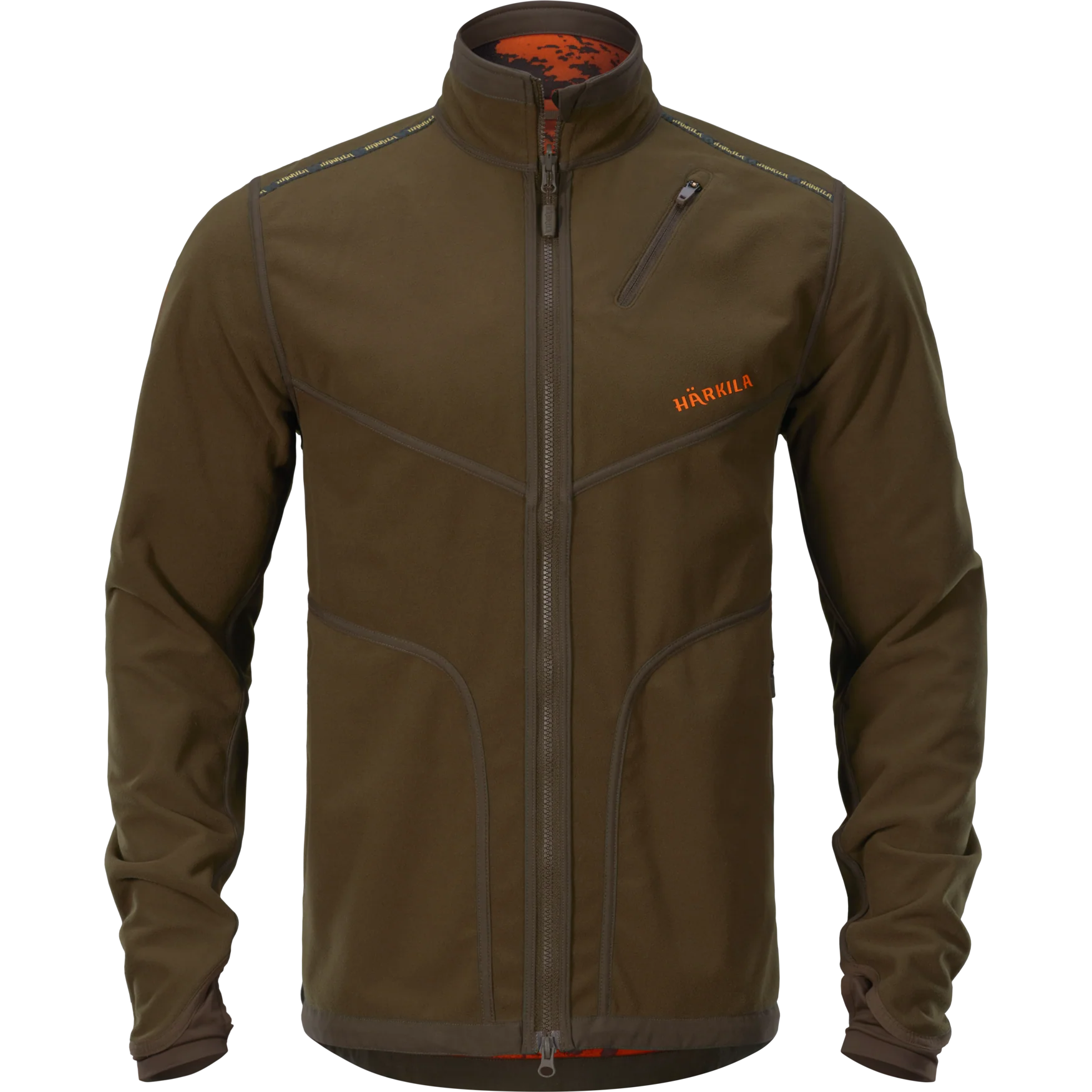 Wildboar Pro Vändbar fleecejacka Willow green/AXIS MSP® Wildboar orange - Härkila - Image 4