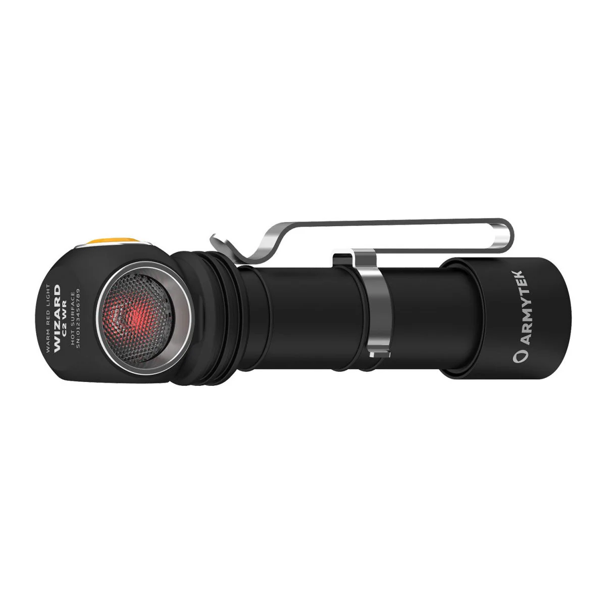 Wizard C2 WR Magnet USB / Varm & Röd / 1020 lm & 230 lm / TIR 70°:120° / 1x18650 (inkl.) - Armytek