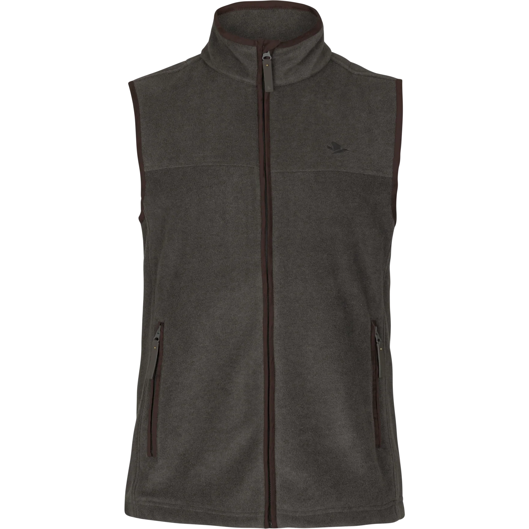 Woodcock Earl Fleece väst Dark Grey Melange - Seeland