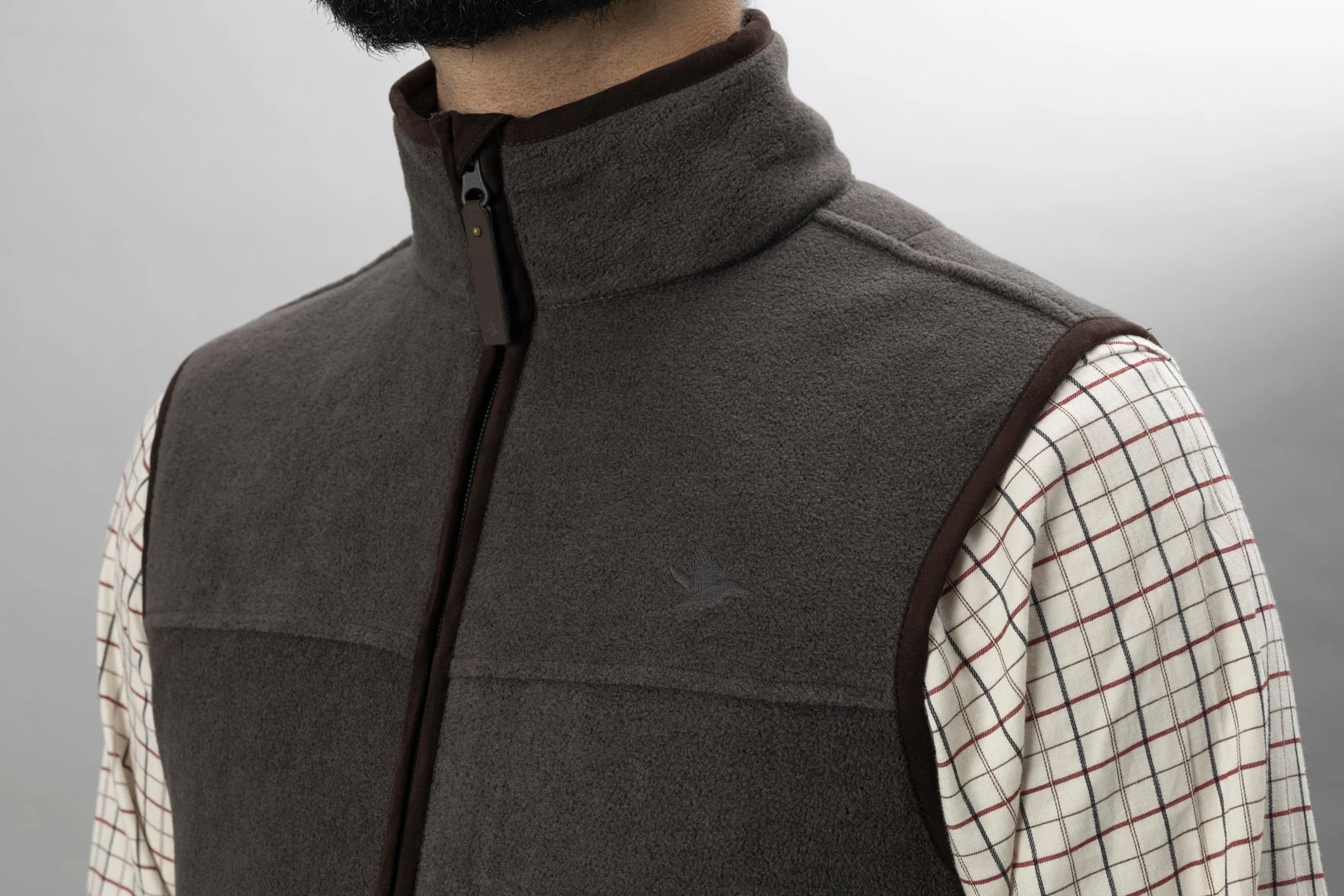 Woodcock Earl Fleece väst Dark Grey Melange - Seeland - Image 3