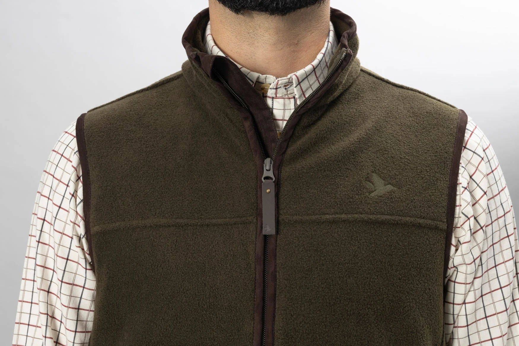 Woodcock Earl Fleece Väst Pine green melange - Seeland - Image 2