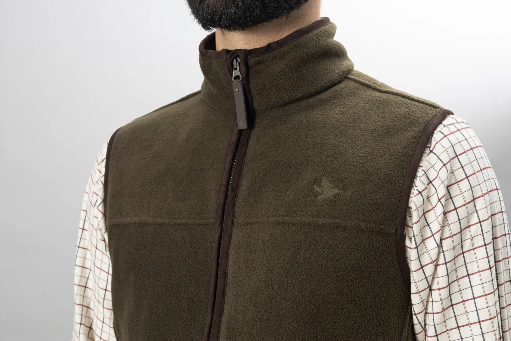Woodcock Earl Fleece Väst Pine green melange - Seeland - Image 3