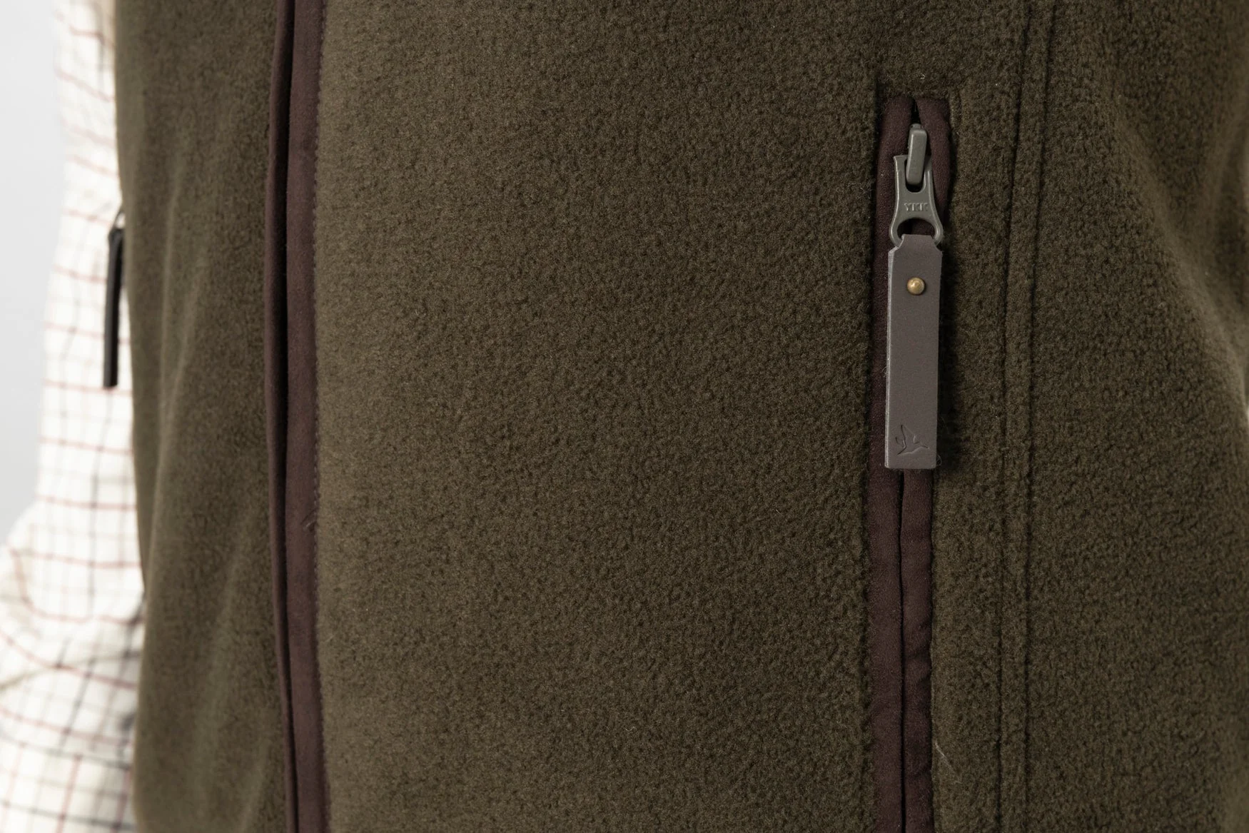 Woodcock Earl Fleece Väst Pine green melange - Seeland - Image 4