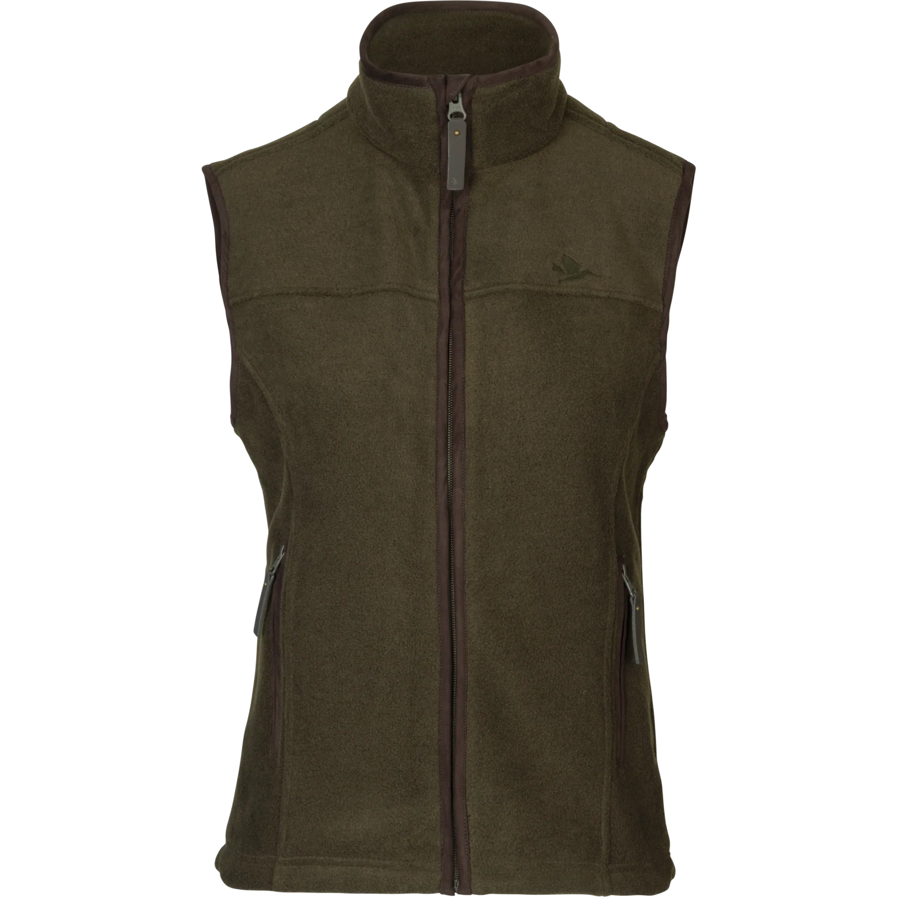 Woodcock Ivy Fleece Väst Pine green melange - Seeland