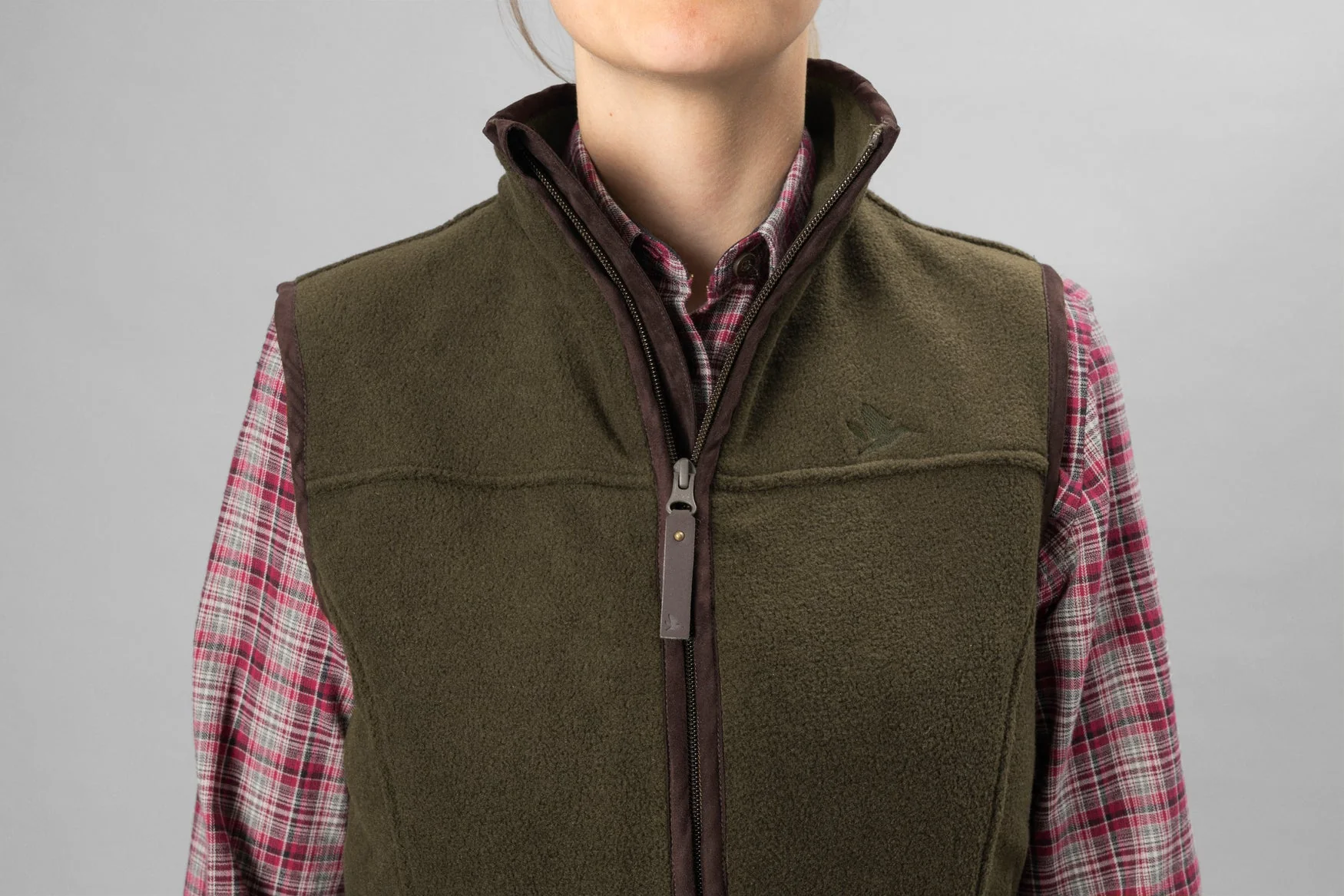 Woodcock Ivy Fleece Väst Pine green melange - Seeland - Image 2