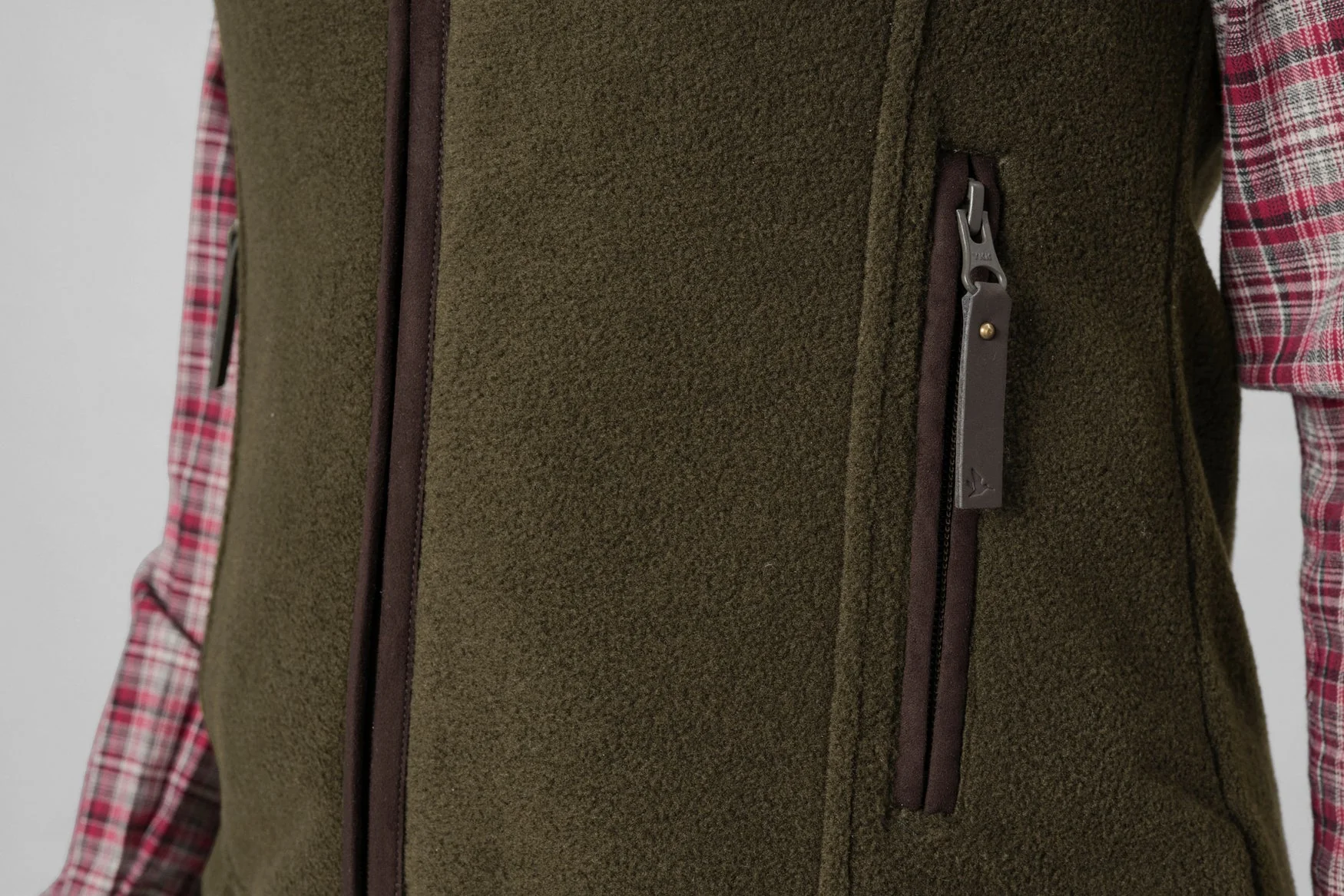 Woodcock Ivy Fleece Väst Pine green melange - Seeland - Image 3