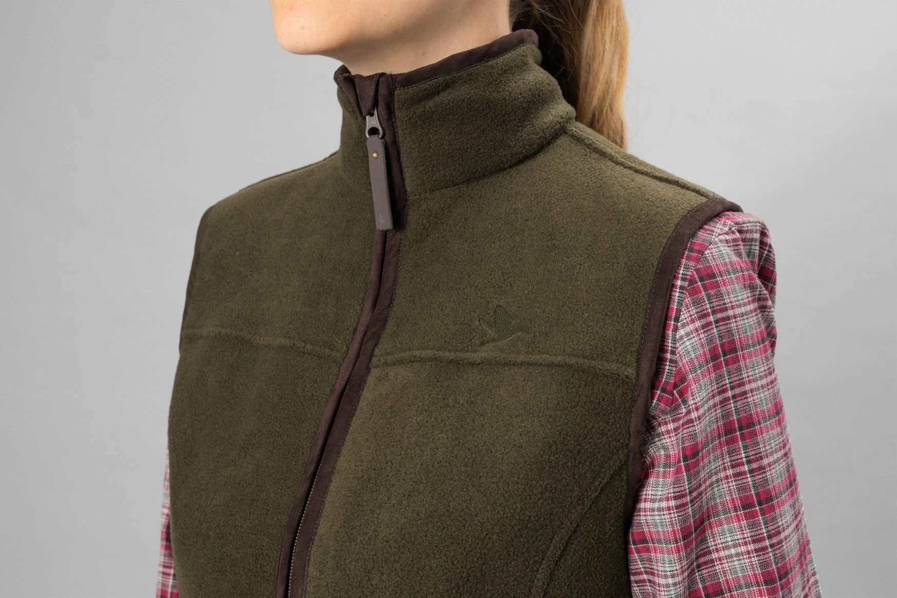 Woodcock Ivy Fleece Väst Pine green melange - Seeland - Image 4