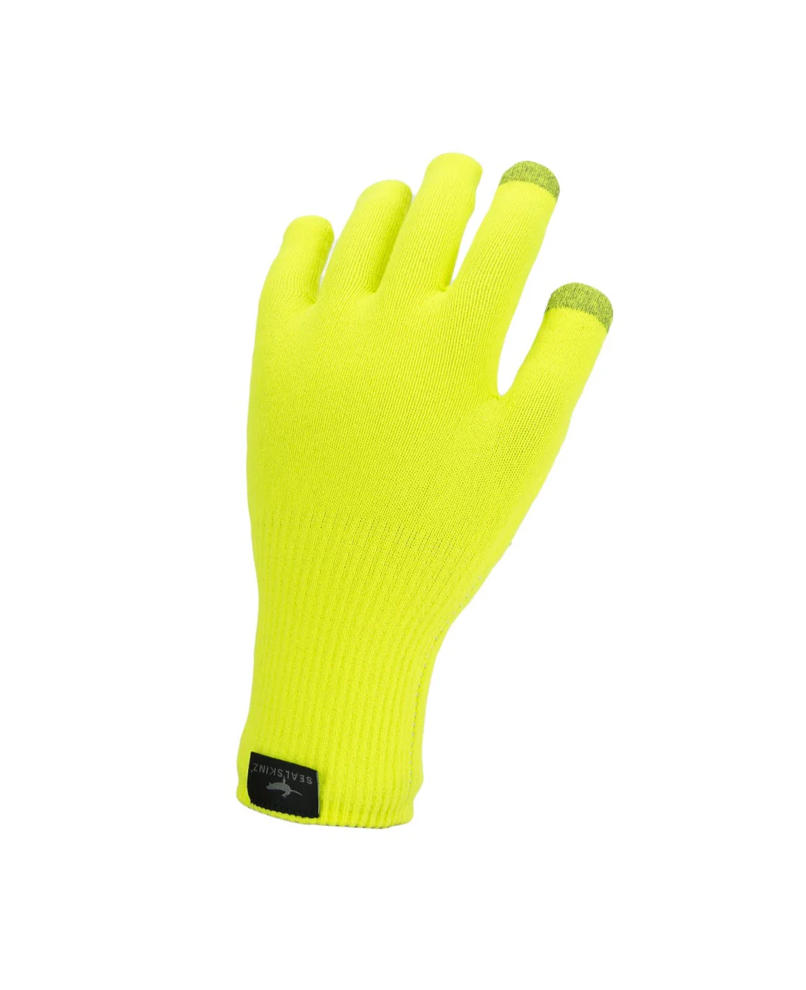 WP Allväders Ultra Grip Stickad Handske Neon Yellow – Sealskinz